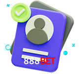 Tornar-se um membro do 888BET é muito simples